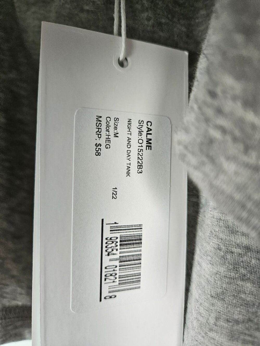 NWT Johnny Was Calme Night and Day Tank Top Gray M O15222B3 - Picture 5 of 7